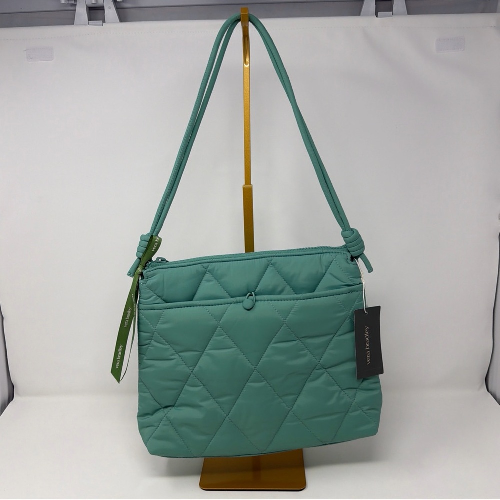 Vera Bradley Original Hipster Crossbody Bag Beryl Green Quilted NWT $80